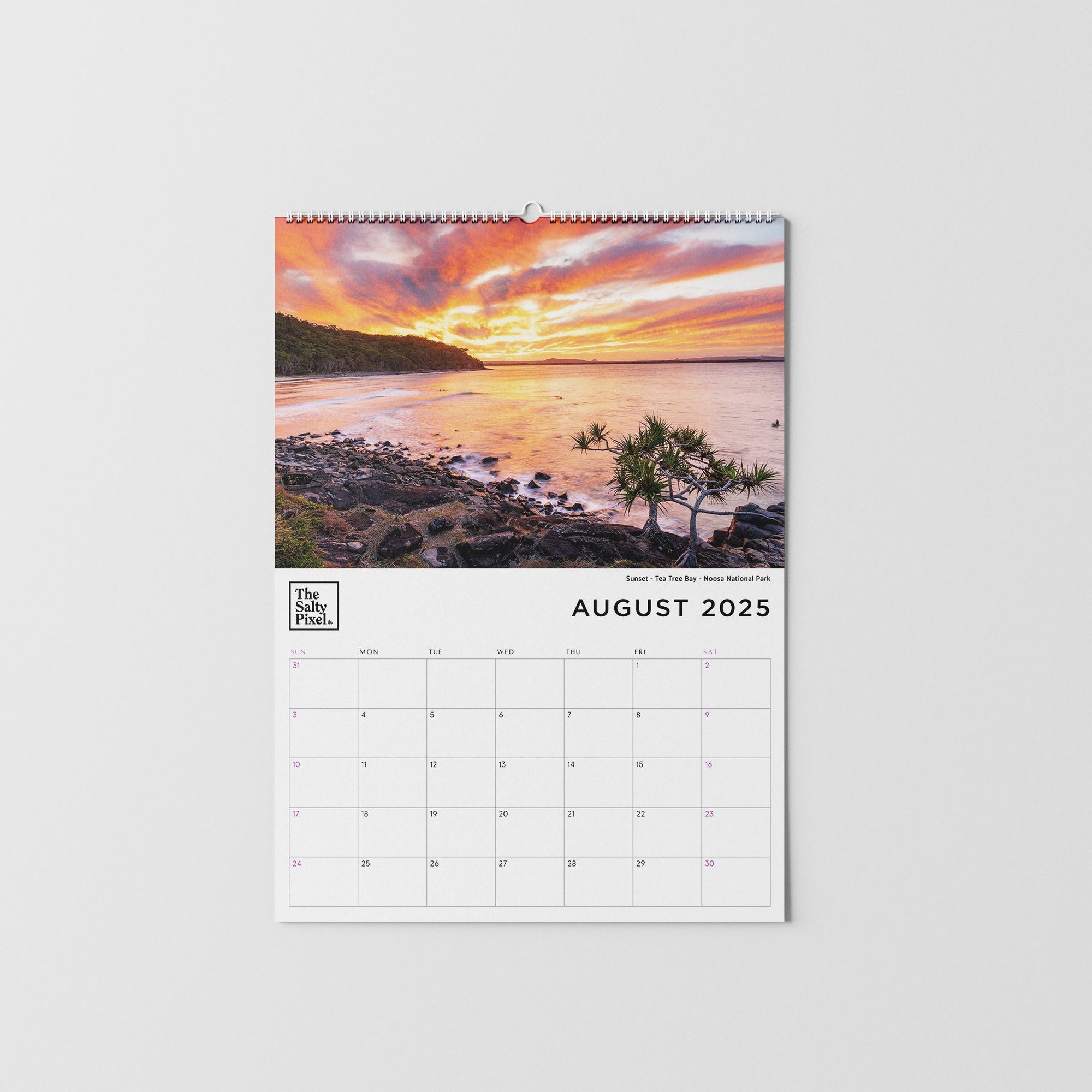The Salty Pixel - 2025 Sunshine Coast A3 Calendar - metafield_custom.location - metafield_custom.subject