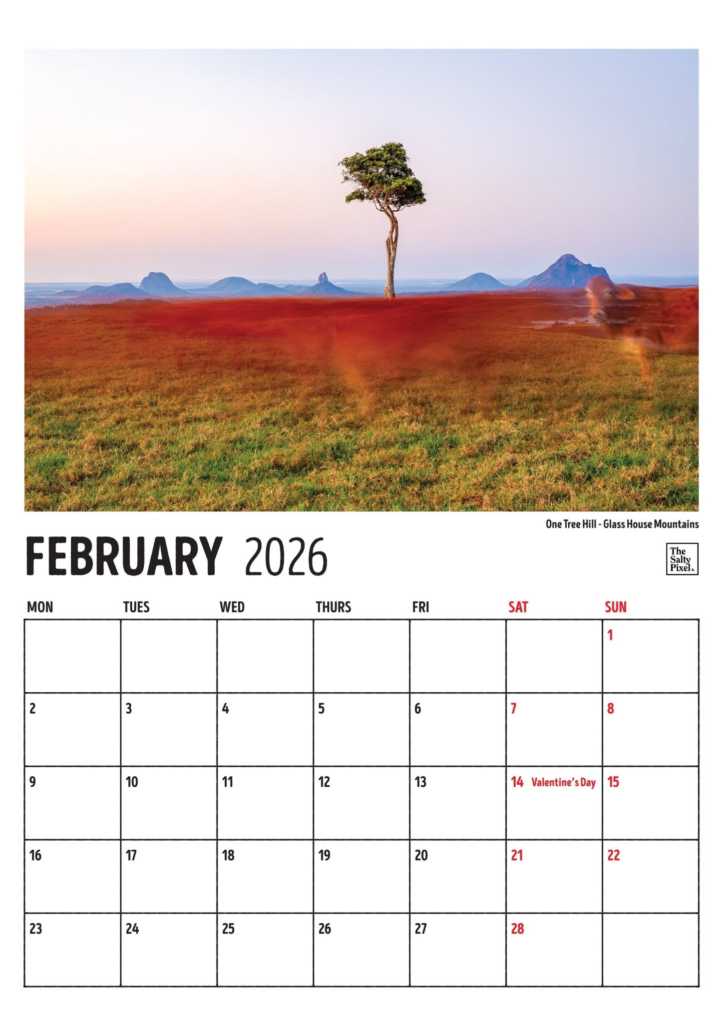 2026 Sunshine Coast A3 Calendar