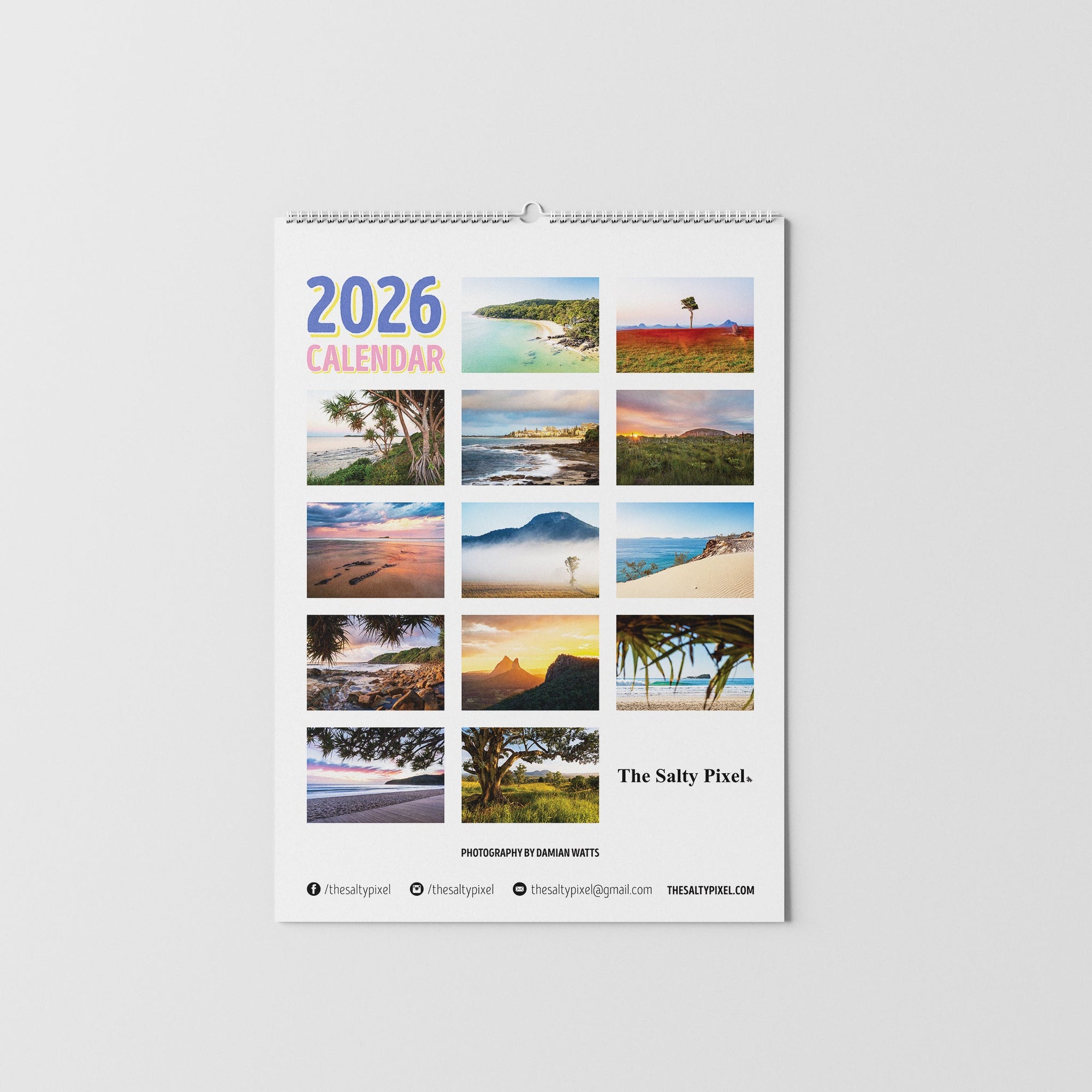 2026 Sunshine Coast A3 Calendar