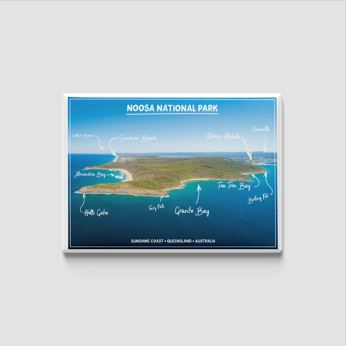 Fridge Magnet - Noosa National Park Aerial